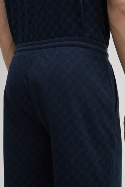 GANT Navy All-Over Muster Baumwoll Lounge Shorts mit Kordelzug