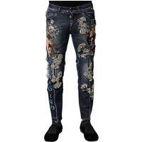 Verzierte Slim Jeans