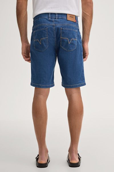 Joop! Mabrouk Herren Sommer Denim Shorts in blauem Stretch-Baumwoll