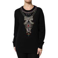 Verzierte Juwelenhals-Pullover