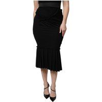Dolce Gabbana Drapierter Jersey-Midi-Rock