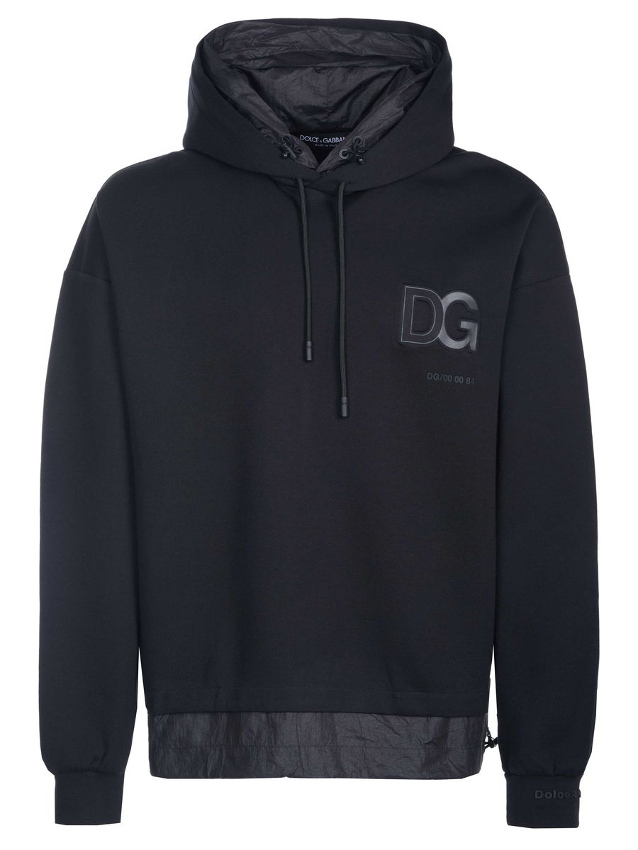 Hoodie aus Baumwollmischung mit Herzprint
