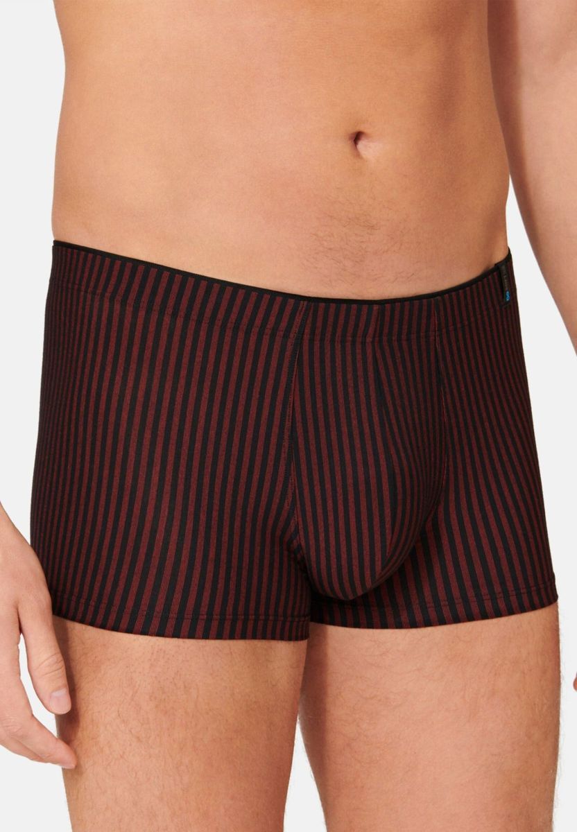 Gestreifte Stretch-Baumwoll-Boxershorts