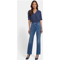 Gerade Jeans mit hohem Bund