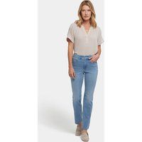 Gerade geschnittene Jeans mit hoher Taille