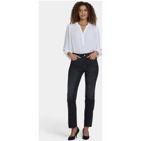 Gerade geschnittene Jeans mit hoher Taille