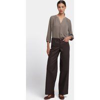Beschichtete, weite Jeans