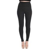 Gerippte Strickleggings Woll-Kaschmir-Mischung