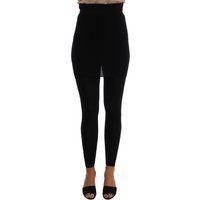 Schlanke, hochtaillierte Stretch-Strick Leggings