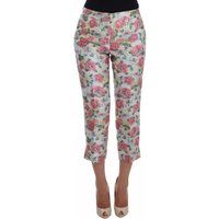 Blumenbrokat-Hosen im verkürzten Stil