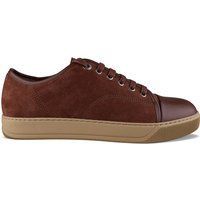 Leder und Wildleder Low Top Sneakers