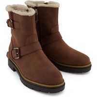 TOMS Ionie Moto Wildleder Damen Braune Stiefel
