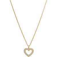 Goldene Herzkette mit Diamanten