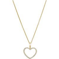 Goldene Herzkette mit Diamanten