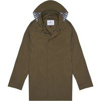 Packbarer Trenchcoat mit Kapuze