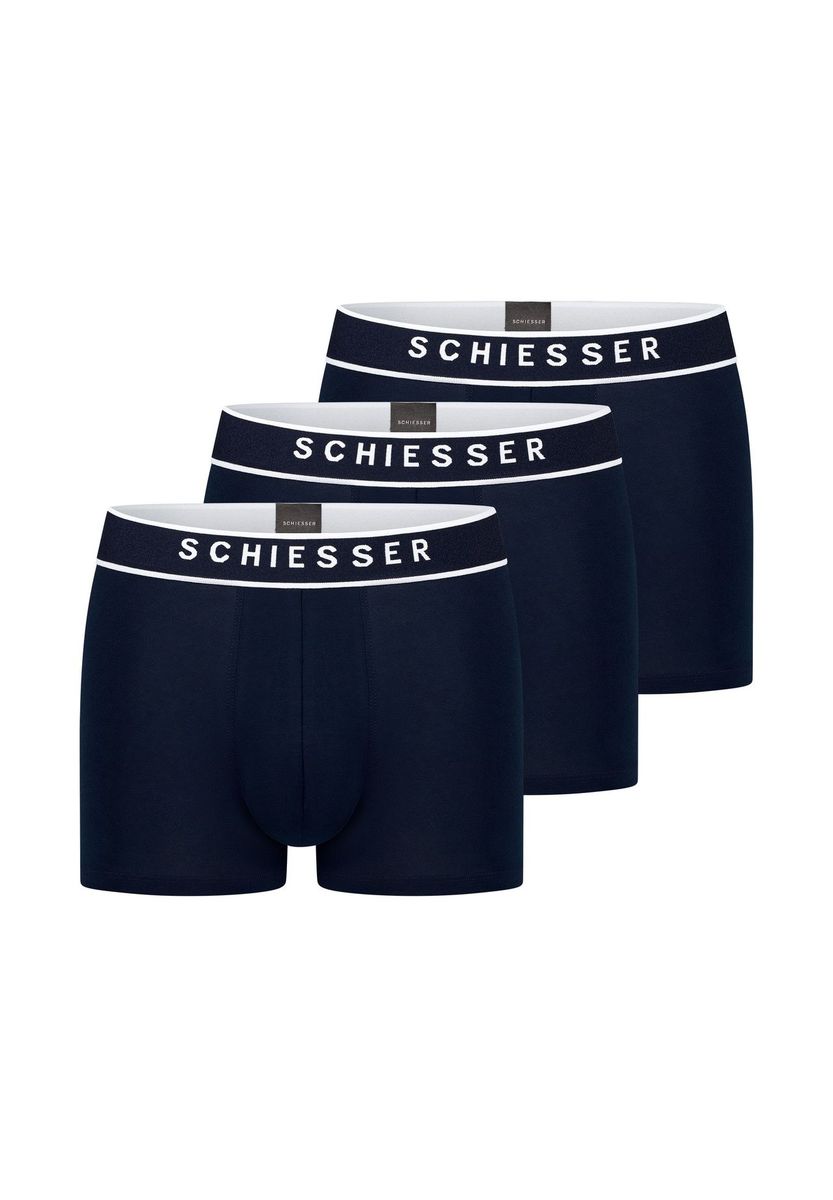 Klassisches blaues Baumwoll-Boxershorts-Set