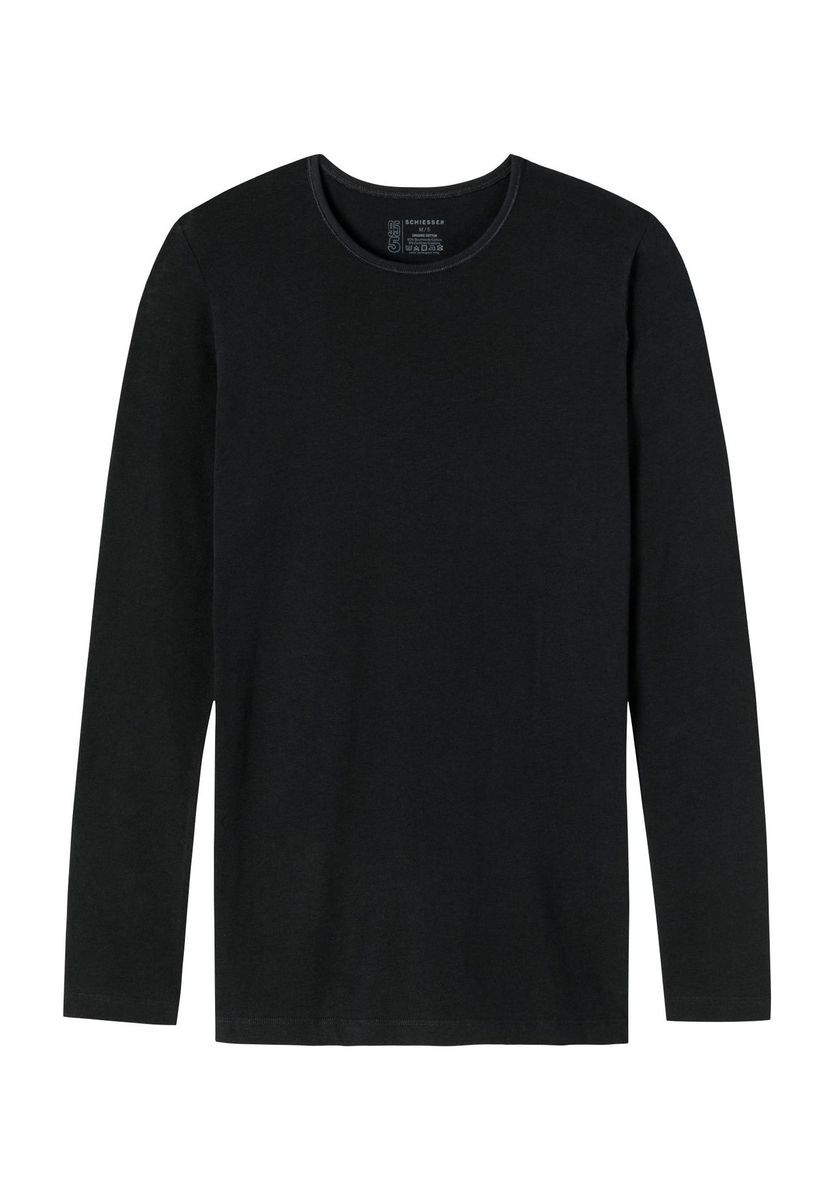 Klassisches Langarmshirt mit Rundhalsausschnitt