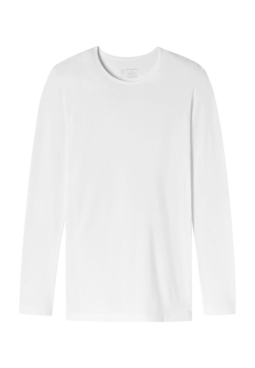 Klassisches Langarm Baumwoll-Unterhemd