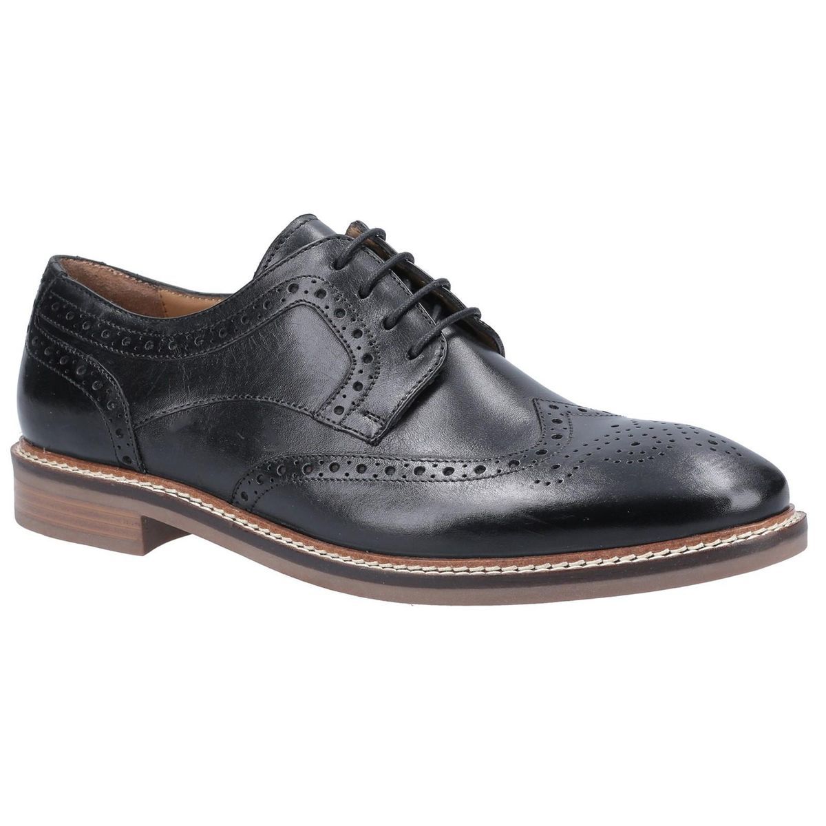 Herren Leder Brogue Oxford Halbschuh