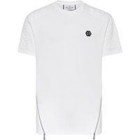 Weißes T-Shirt aus Baumwolljersey