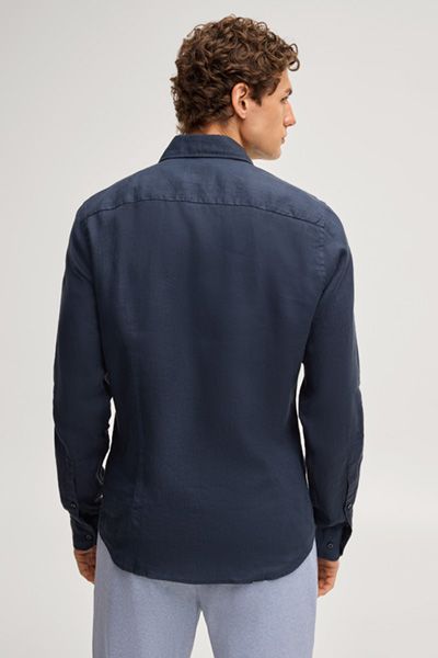 Leinen-Hemd Pai in Navy