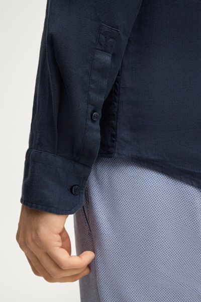 Leinen-Hemd Pai in Navy
