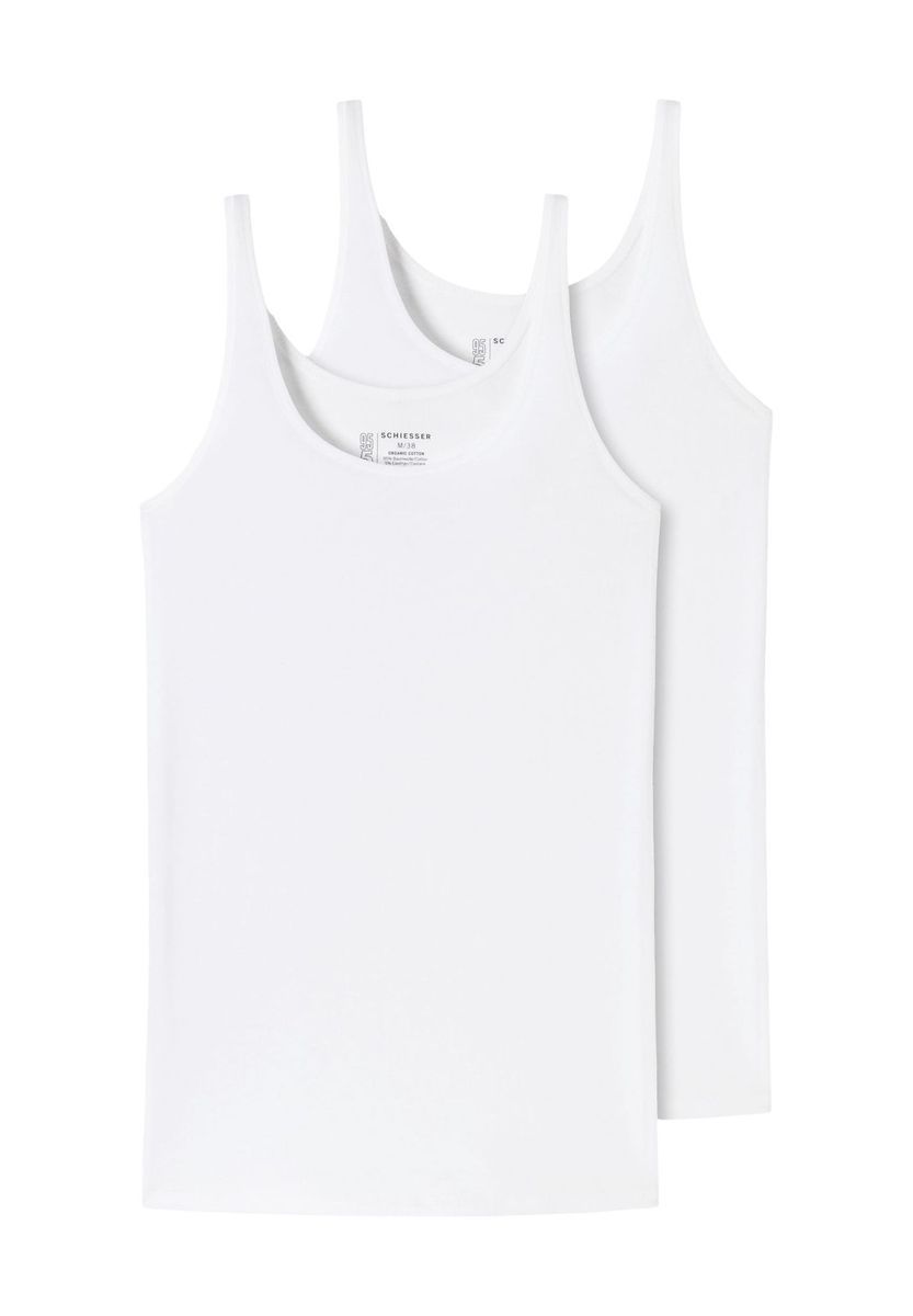 Tanktop Set aus essentiellem Baumwollmischgewebe