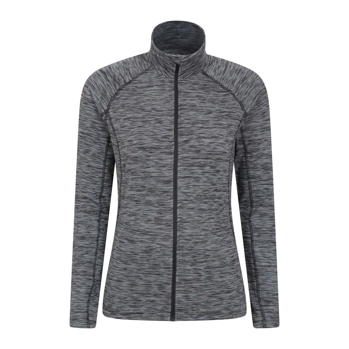 Mountain Warehouse - "Bend & Stretch" Midlayer Durchgehender Reißverschluss für Damen (Schwarz)