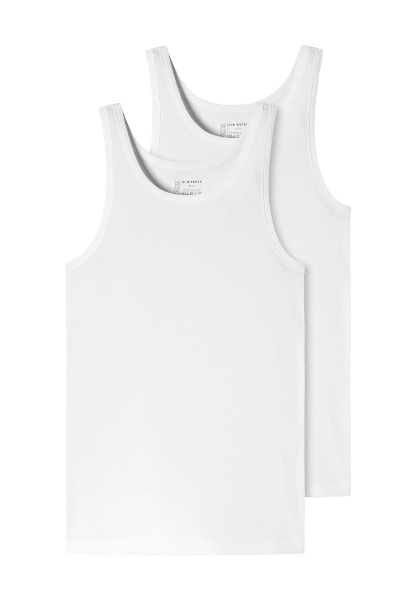 Klassisches Baumwoll-Tanktop im Doppelpack
