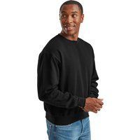 Fruit of the Loom - Sweatshirt für Herren/Damen Unisex, Super Baumwolle (Schwarz)