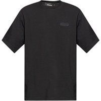 Dsquared2 Locker geschnittenes schwarzes T-Shirt