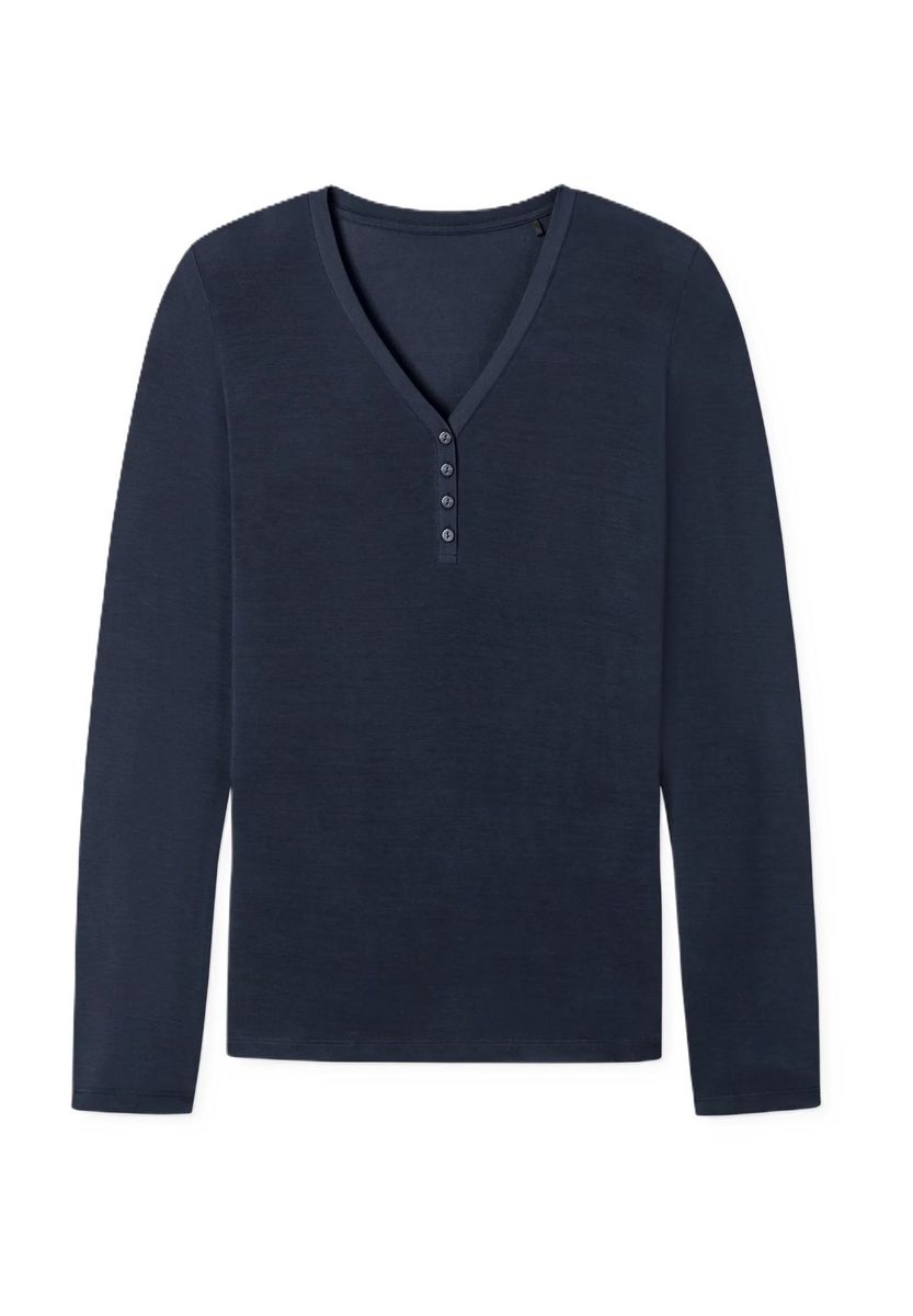 Langarm Henley Oberteil