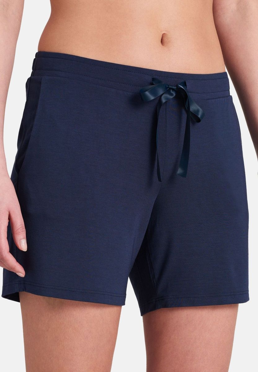 Klassische marineblaue Jersey-Loungeshorts