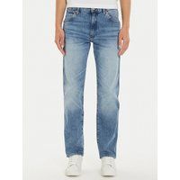 Jeans mit geradem Bein in heller Waschung