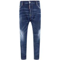Marineblaue Skater-Jeans im Used-Look