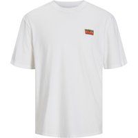 Minimalistisches weißes T-Shirt mit Grafikprint