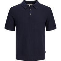 Strukturiertes Strick-Poloshirt