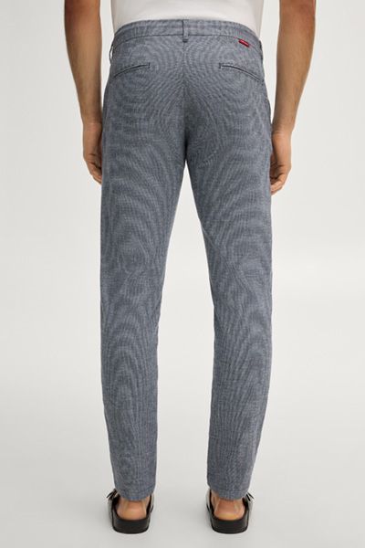 Joop! Jeans Maxton Marine Mélange Chino-Jogginghose aus Leinenmischung