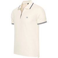 Herren Zip Polo Shirt Torino