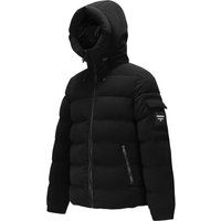 Cord Puffer Jacke mit Kapuze