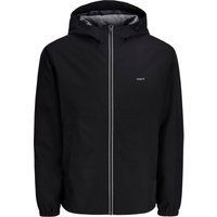 Klassische schwarze, leichte Kapuzenjacke