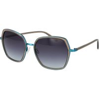 Übergroße, quadratische Sonnenbrille mit Farbverlaufsglas