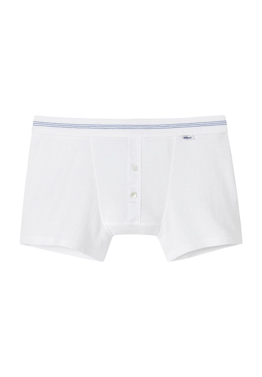 Klassische Herren Baumwoll-Boxershorts mit Knopfleiste