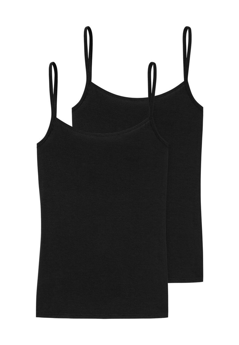 Klassisches geripptes Tanktop mit Trägern