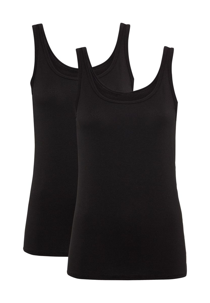 Klassisches schwarzes Modal Tank Top Set