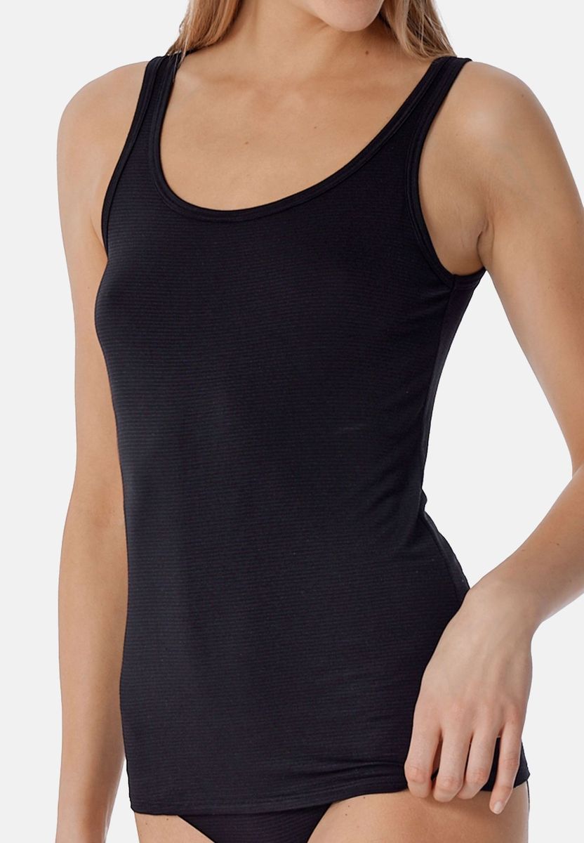 Klassisches schwarzes Modal Tank Top Set