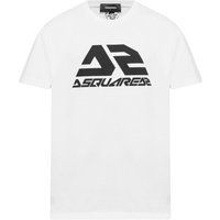 T-Shirt mit auffälligem Logo und lockerem Schnitt