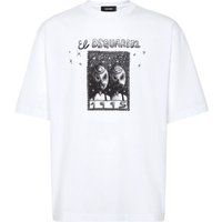 Weißes T-Shirt mit Grafikprint