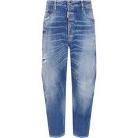 Kawaii Jeans mit heller Waschung und Destroyed-Effekten