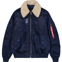 Wendbare Bomberjacke mit Shearling-Kragen